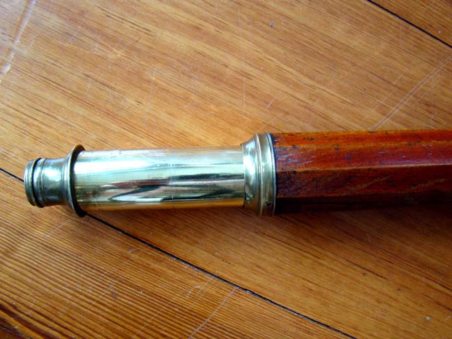 An 18th century English ten-sided single-draw telescope circa 1750-1780 — image 3